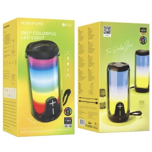 BOXA Borofone "BR33", bluetooth 5.3, 2 ore durata baterie, baterie 1500mAh, negru, "6941991105784" — miniatură