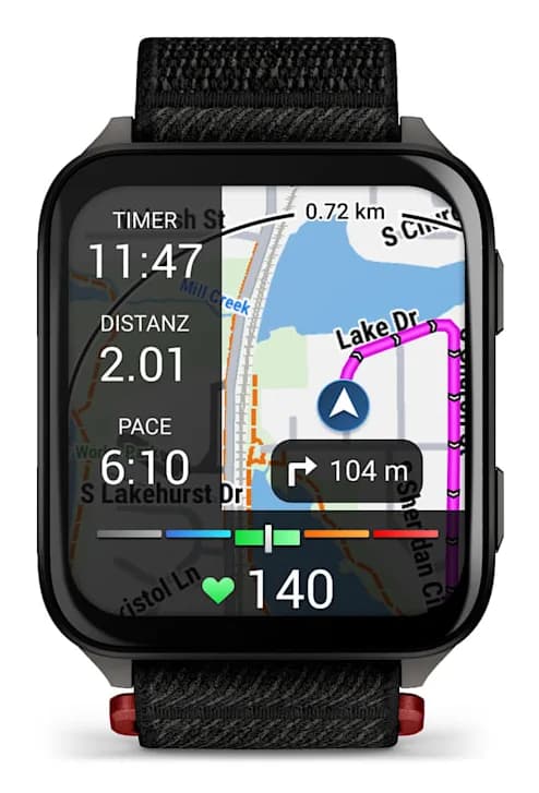 Smartwatch Venu X1 Black with Slate Titanium Caseback and Black ComfortFit Nylon Band "010-02980-02" — miniatură