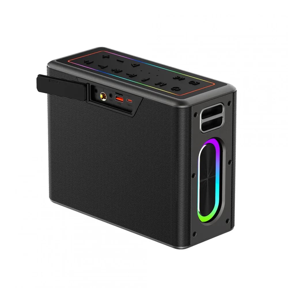 Boxa portabila Akai cu 2 micfrofoane wireless IPX6-80W — miniatură