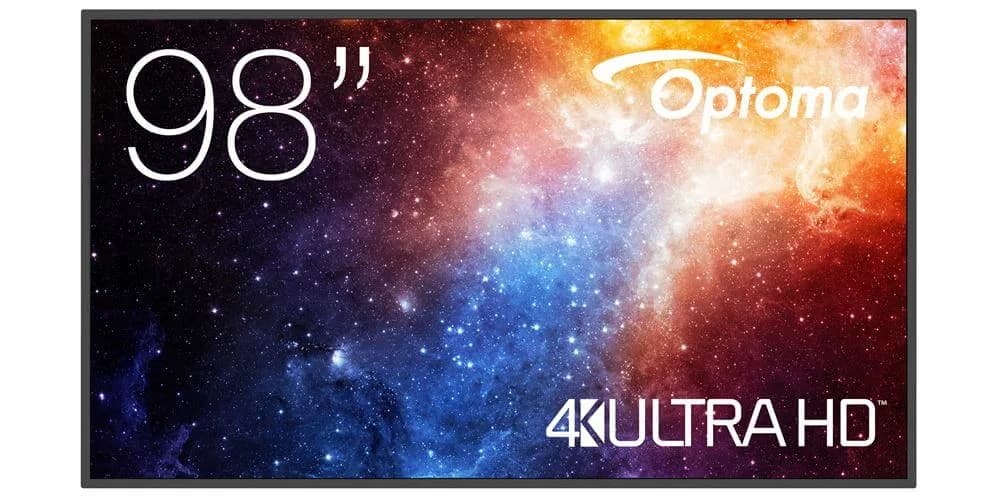 Display profesional Optoma 98" N3981K, UHD, 450 cd/m², Android 11, 4GB RAM, 32GB ROM, difuzoare 2x10W