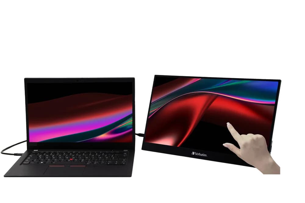 Monitor tactil portabil Verbatim 17.3", 4K, Metalic, "32239" — miniatură