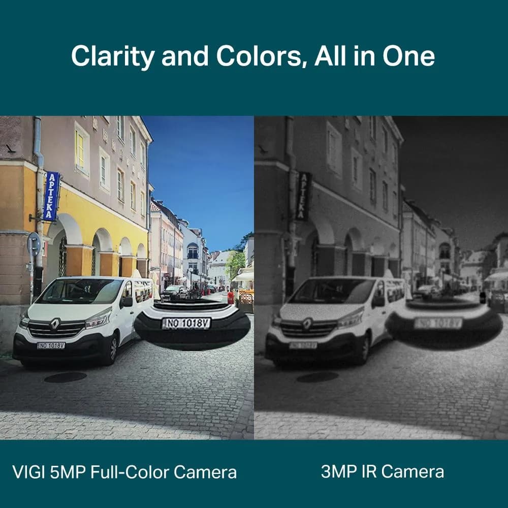 "TP-Link Camera IR de supraveghere Bullet pentru exterior VIGIC350I(4MM), Senzor imagine: CMOS 1/2.7"", Lentila 4mm, F.1.6,Weatherproof: IP67, Infrarosu: 30m, Detectare: 80m, Observare: 33m, Recunoastere: 16m, Identificare: 8m, Unghi vizualizare:Horizontal FOV: 90°, Vertical FOV: 48°, Diagonal — miniatură