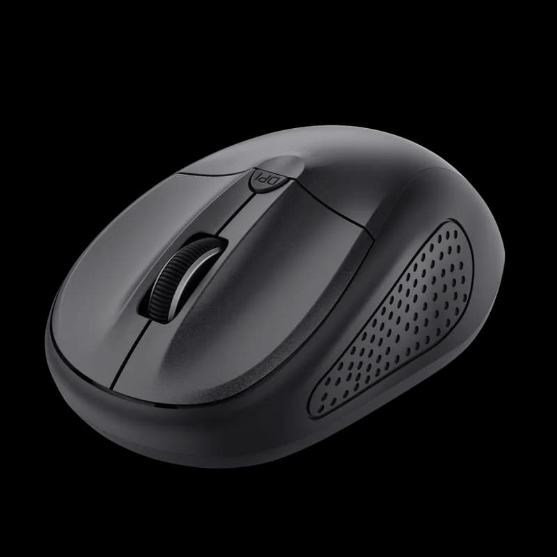 Mouse Wireless Trust Primo, 1600 dpi, Negru — miniatură