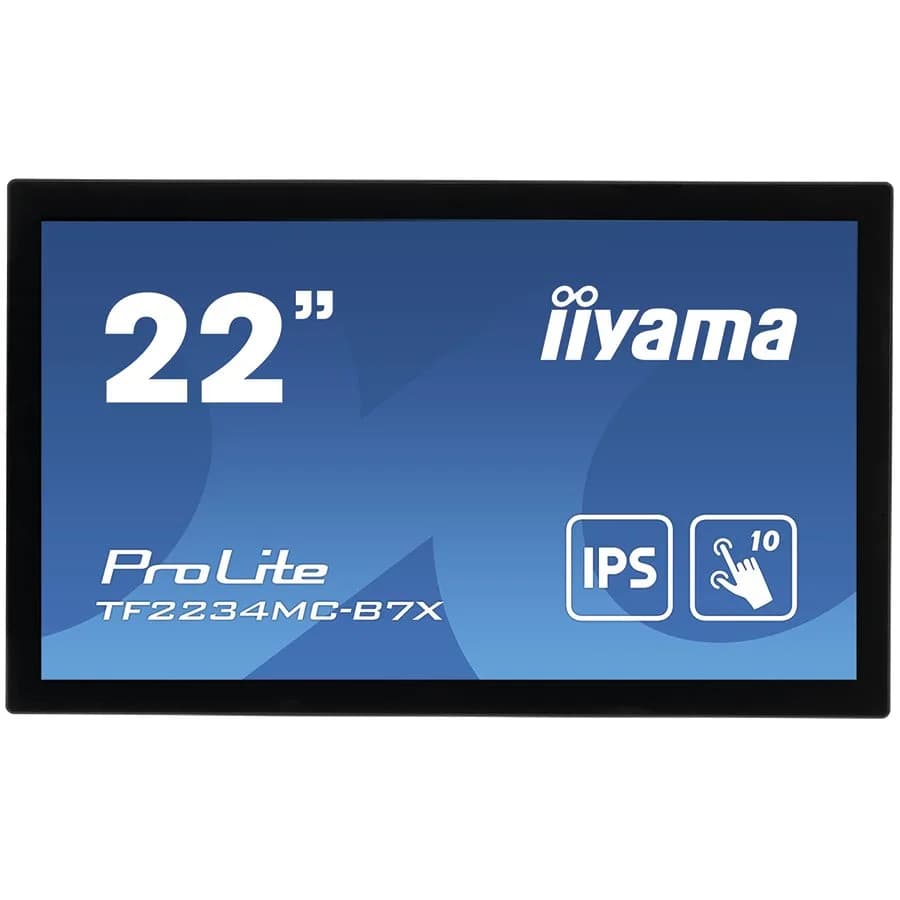 IIYAMA Monitor 21,5" PCAP Bezel Free 10P Touch with Anti-Fingerprint coating,1920x1080,IPS,VGA,DP,HDMI,305cd/m2,Through Glass mode,1000:1,8ms,USB Touch Interface "TF2234MC-B7X"
