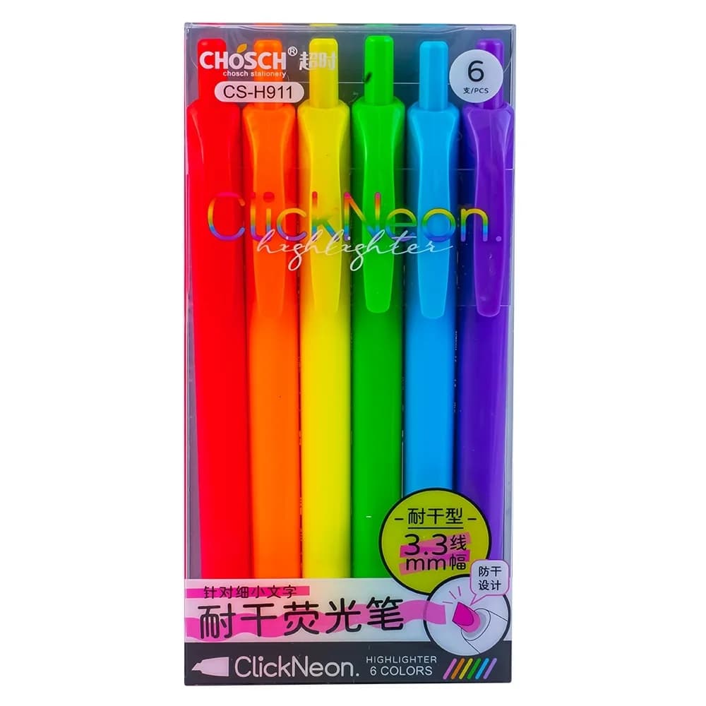 Text markere neon, 3.3 mm, 144 buc/display - Chosch — miniatură