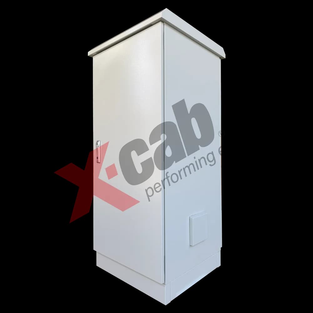 Cabinet metalic de exterior 19", cu izolatie termica, rack de podea, 27U 600x600 mm, IP-55, Xcab seria F "Xcab-FG196627"