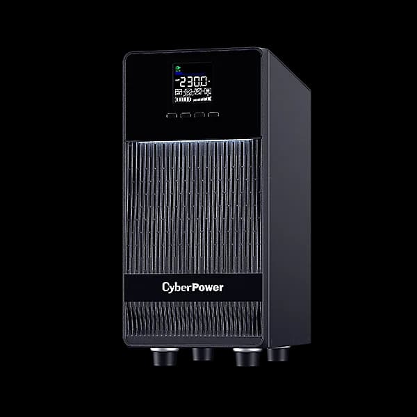 UPS CYBER POWER Online dubla conversie cu Sinusoida Pura, slim tower, 3000VA 2700W, 2xIEC C13 4xSchuko, 6x 12V/9Ah, USB,RS232, Slot SNMP, GreenP, seria OLS, "OLS3KECR" — miniatură