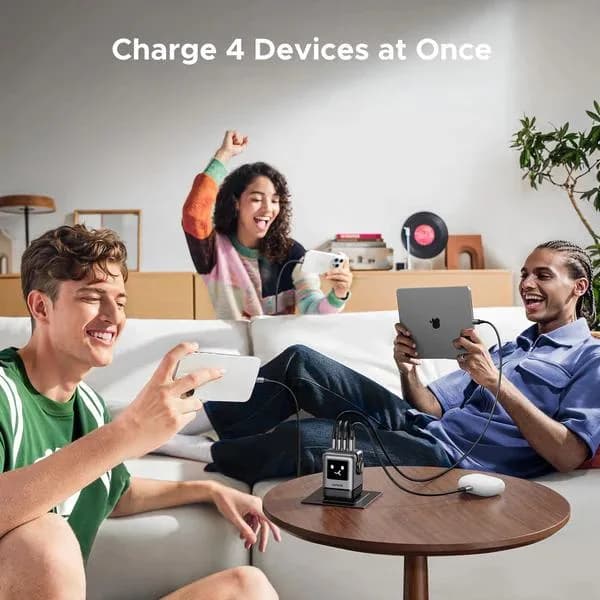 INCARCATOR retea Ugreen, Nexode "X688" Quick Charge 100W GaN, 3 x USB Type-C, 1 x USB, gri "45515B" - 6941876249787 — miniatură