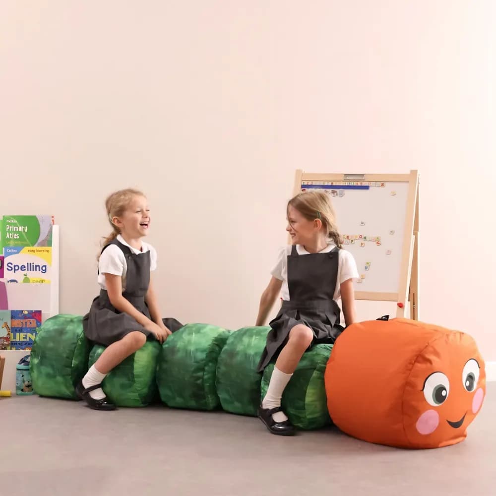 Puf modular senzorial stivuibil BazZoo Mini-Beast Omidă, scaun modular — miniatură