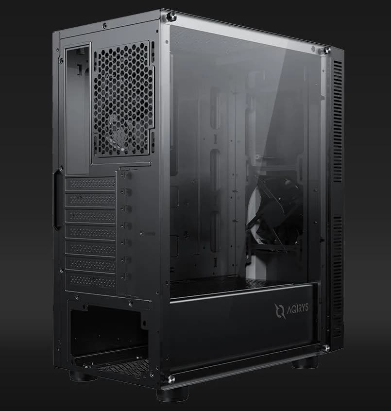 Carcasa AQYRIS ELECTRA Mid Tower ARGB NEGRU — miniatură