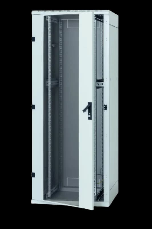 Rack de podea 19 Triton 27U 800x1000mm usa fata sticla panouri laterale/spate detasabile sectiuni pentru ventilatie activa, sectiuniacces cabluri sus/jos/spate IP20 gri