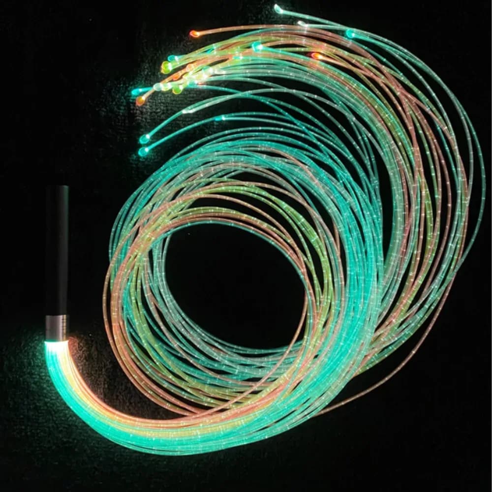 Baghetă cu fibră optică cu fire colorate UV