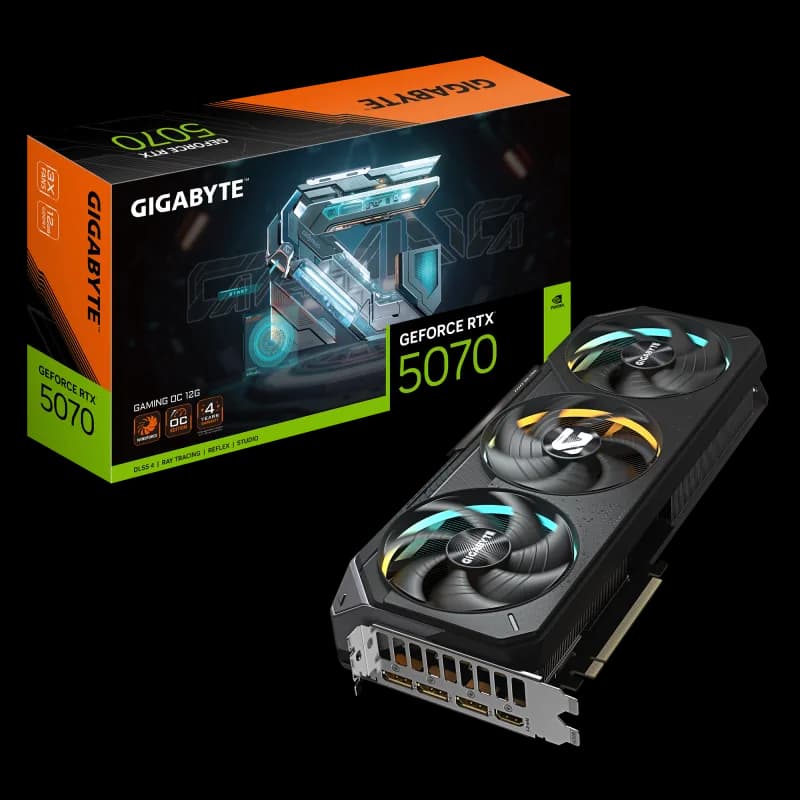 Placa video Gigabyte GeForce RTX 5070, 12GB GDDR7, PCI Express 5.0, 192-bit