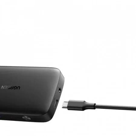 SWITCH video Ugreen, "CM332" 4K la 30Hz 3 x HDMI switch and HDMI splitter,negru,"80125"- 6957303881253 — miniatură