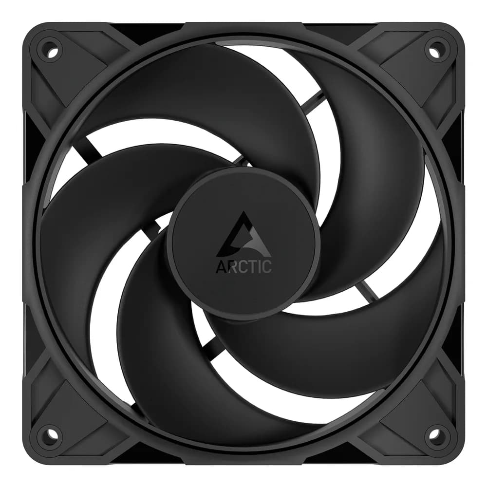 Ventilator Arctic "P12 Pro Reverse", 120mm, 500 - 3000 RPM, FDB, 73 cfm, 4-Pin Fan Plug + 4-Pin Socket, negru, "ACFAN00331A" — miniatură