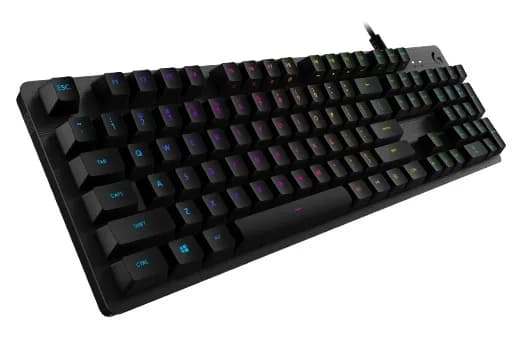 LOGITECH G512 Carbon RGB Mechanical Gaming Keyboard, GX Blue - CARBON - US INTL - USB - INTNL - G512 CLICKY — miniatură