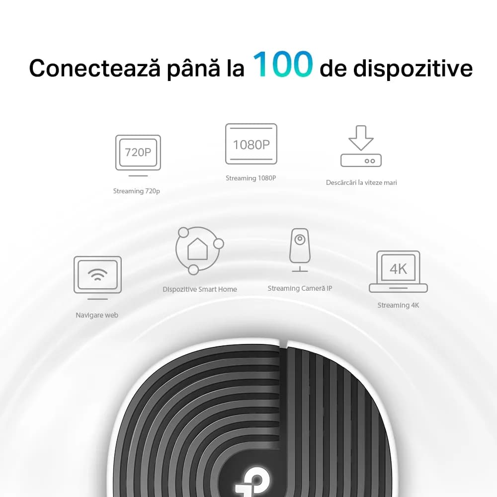 MESH TP-LINK, wireless, router AC1900, pt interior, 1900 Mbps, port LAN, WAN, 2.4 GHz | 5 GHz, antena interna x 3, standard 802.11ac, "Deco S7(2-pack)" — miniatură