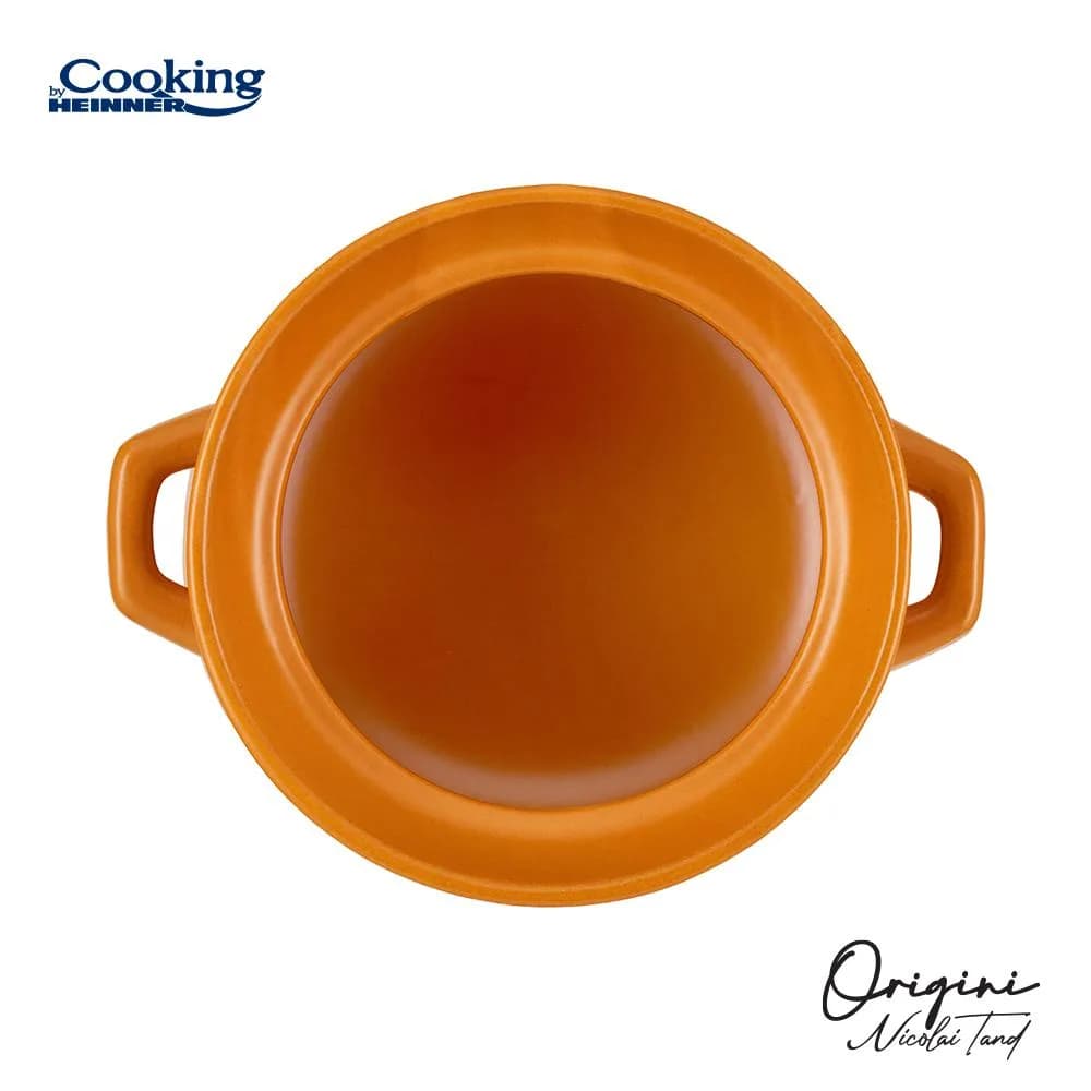 OALA CERAMICA CU CAPAC, 19x19.5 CM, 6 L, NICOLAI TAND, ORIGINI, COOKING BY HEINNER — miniatură