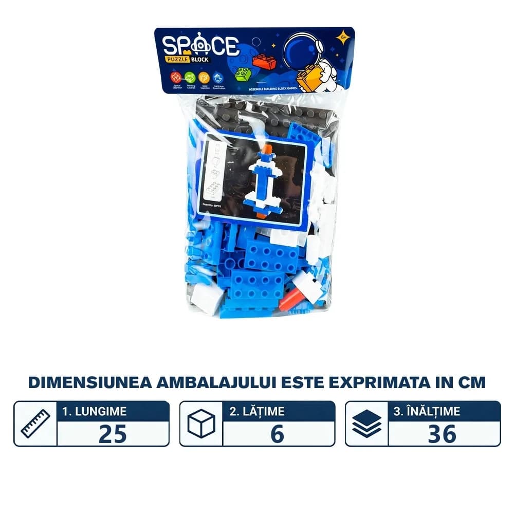 Cuburi constructii, racheta — miniatură