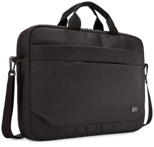 GEANTA CASE LOGIC, pt. notebook de max. 17.3 inch, 1 compartiment, buzunar frontal x 2, waterproof, poliester, negru, "ADVA-117 BLACK"/3204204