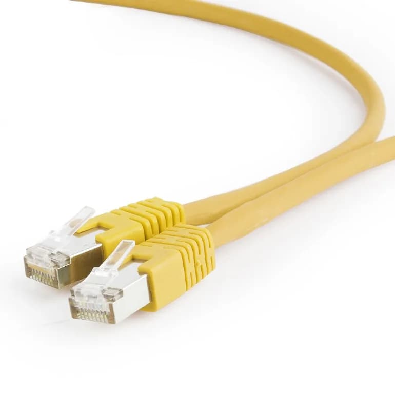 PATCH CORD S/FTP GEMBIRD Cat6a, LSZH, cupru, 2 m, galben, AWG27, dublu ecranat "PP6A-LSZHCU-Y-2M"