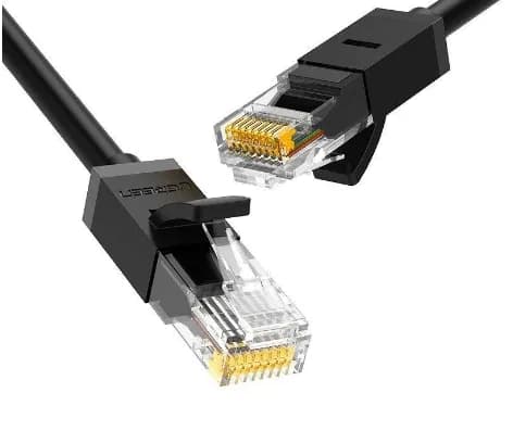 PATCH CORD UTP Ugreen Cat6, "NW102" fire din cupru, viteza maxima 1 Gbps, 1m, negru "20159" - 6957303821594