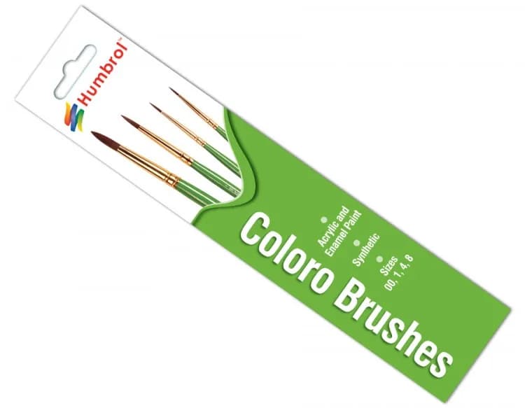 Accesoriu imprimantă 3D Humbrol AG4050 Brush Pack – Size 00/1/4/8 — miniatură