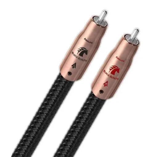 Cablu audio 2RCA - 2RCA AudioQuest Black Beauty, 1m, Level 6 noise Dissipation with Graphene, Solid PSC+