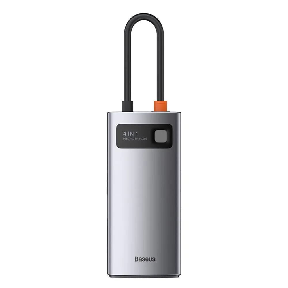 DOCKING Station Baseus Metal Gleam,conectare PC USB-C, USB 3.0x1|USB 2.0x1|USB Type C x 1 PD 100W 5V/9V/ 4.5V/20V 5A (Max) | HDMI x 1/4K/30Hz,gri "CAHUB-CY0G"-6953156204621