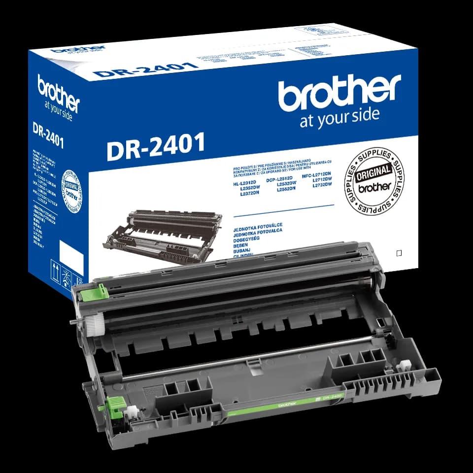 Drum Unit Original Brother Black, DR2401, pentru DCP-L2512|L2532|L2552|HL-L2312|L2352|L2372| MFC-L2712|L2732|L2752, 12K, "DR2401" — miniatură