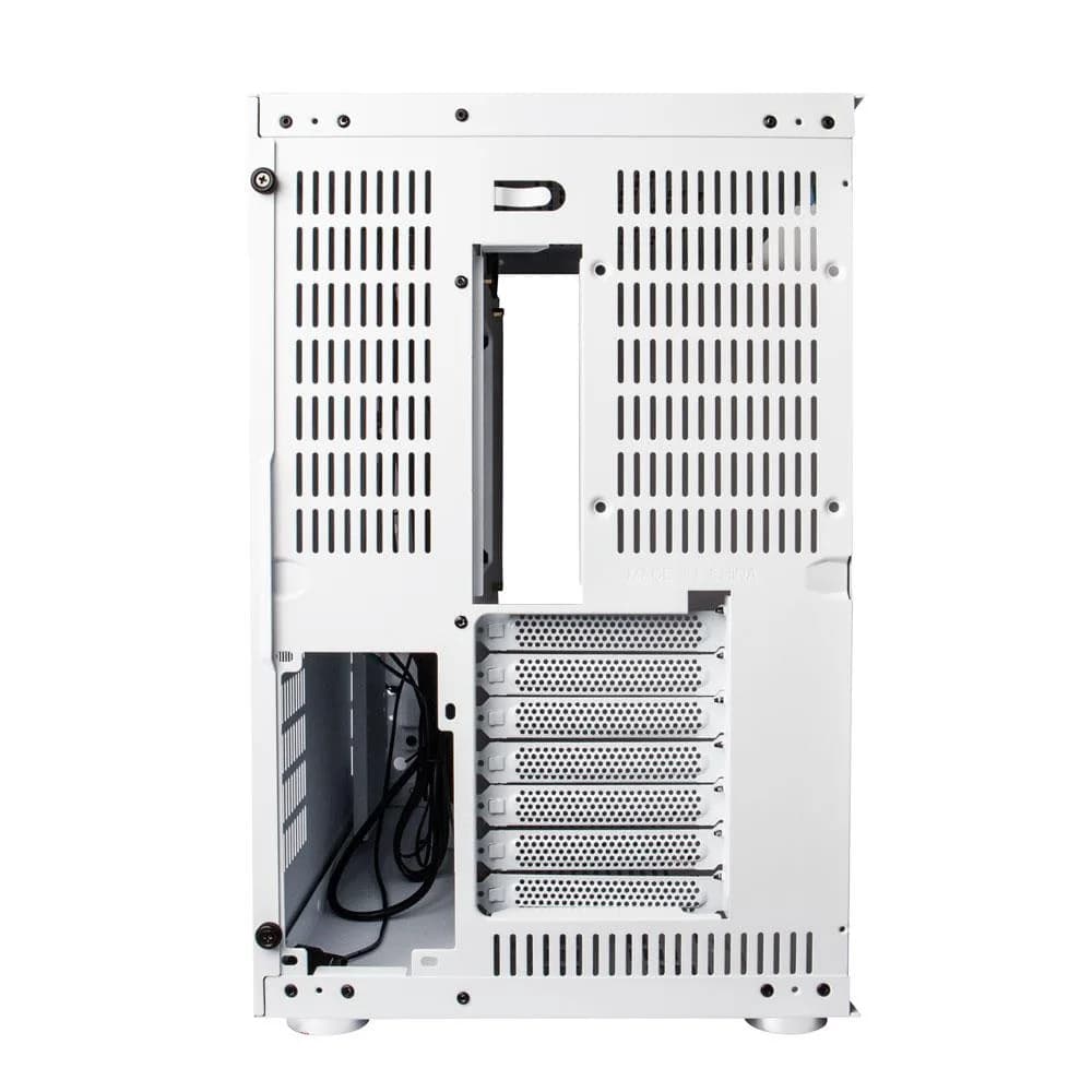 Carcasa 1stPLAYER Gaming SP8-wh SteamPunk, ATX, 7 ventilatoare aRGB, telecomanda, alb — miniatură