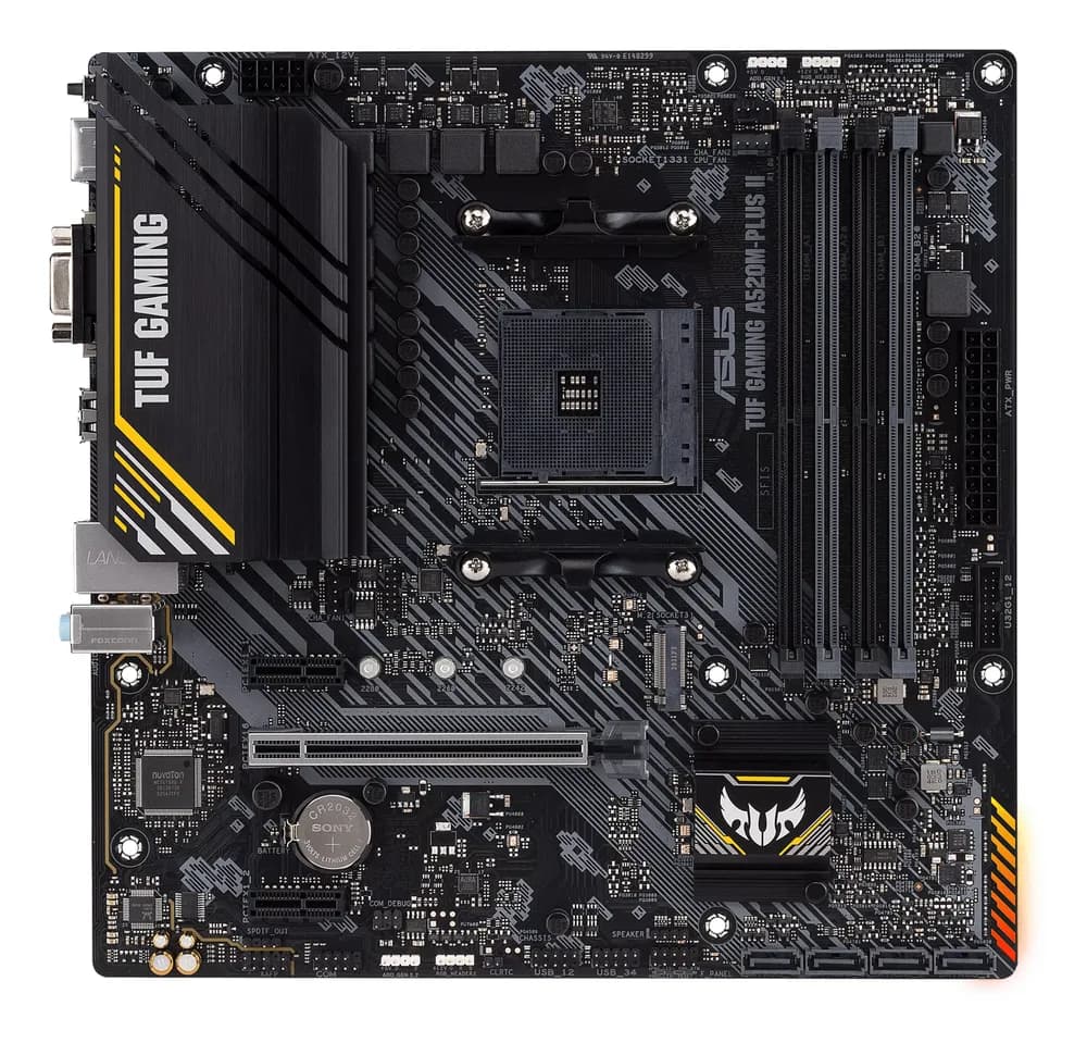 Placa de baza Asus TUF GAMING A520M-PLUS II, AM4, DDR4, mATX, Negru "TUF GAMING A520M-PLUS II" — miniatură