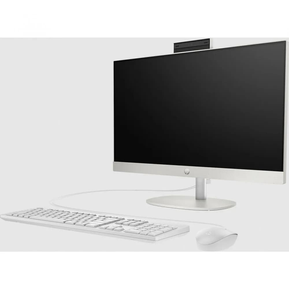 All-in-One Business HP ProOne 240 G10 cu procesor Intel Core i5 1334U pana la 4.6 GHz, 24 inch, FHD, 16 GB, Intel Iris Xe Graphics, Windows 11 Pro, White — miniatură