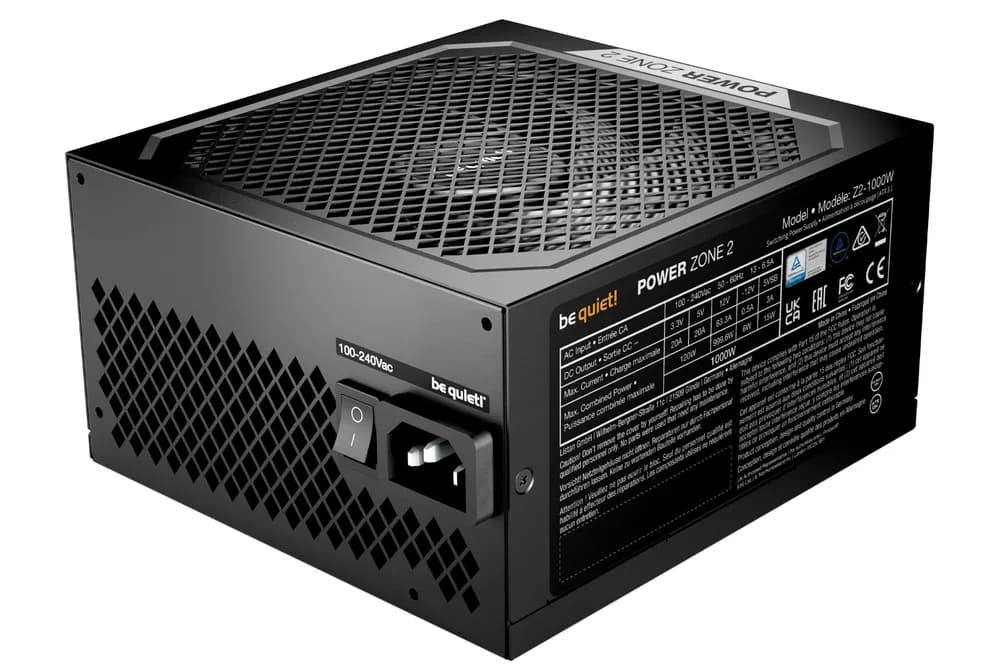 SURSA be quiet "Power Zone 2", 850W, certificare 80 Plus Platinum, LLC, SR, DC to DC, modular, fan 140mm Pure Wings 3, negru, "BP007EU" — miniatură