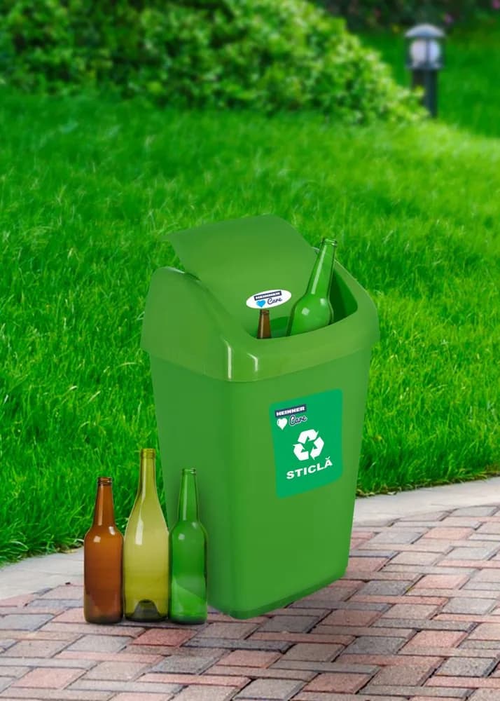 COS GUNOI CAPAC BATANT, RECICLARE ECO 35 L, VERDE, HEINNER CARE — miniatură