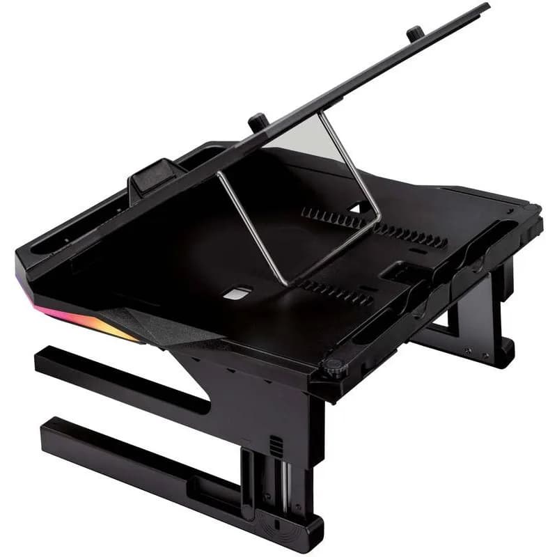 STAND NOTEBOOK VERBATIM PORTUS X2 RGB 17" NEGRU "48843" — miniatură