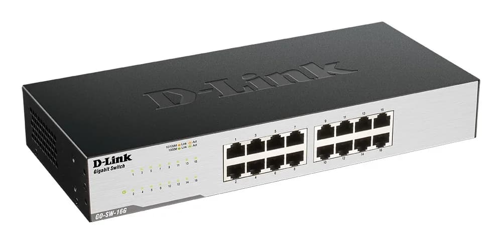 SWITCH D-LINK 16 porturi Gigabit, carcasa metal, "GO-SW-16G" — miniatură
