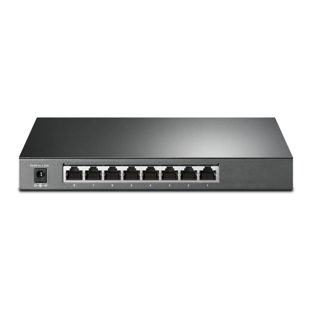 SWITCH PoE TP-LINK 8 porturi Gigabit (4 PoE+), IEEE 802.3at/af, carcasa metalica "TL-SG2008P" — miniatură