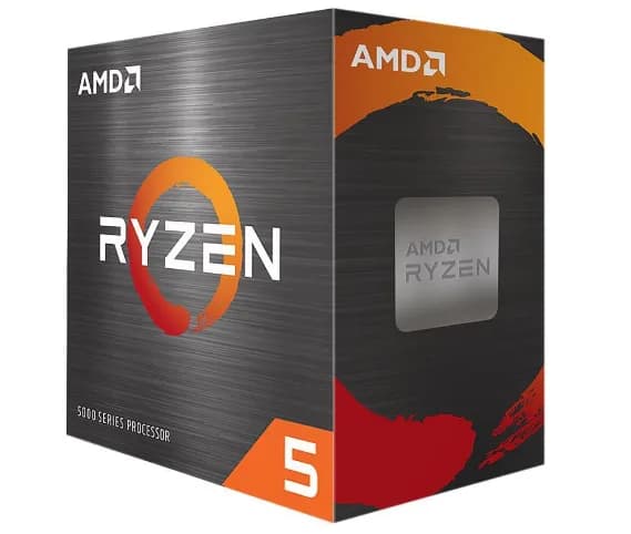 CPU AMD Ryzen 5 5600, skt AM4, AMD Ryzen 5, frecventa 3.6 GHz, turbo 4.2 GHz, 6 nuclee, putere 65 W, "100-100000927BOX" — miniatură
