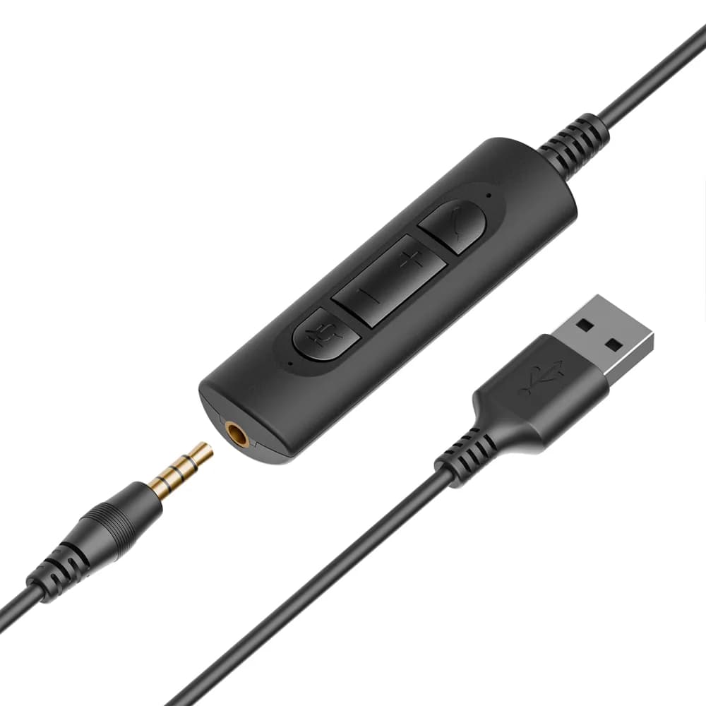Casti Head-band Axtel One UC35, Wired, noise-canceling, Negru — miniatură