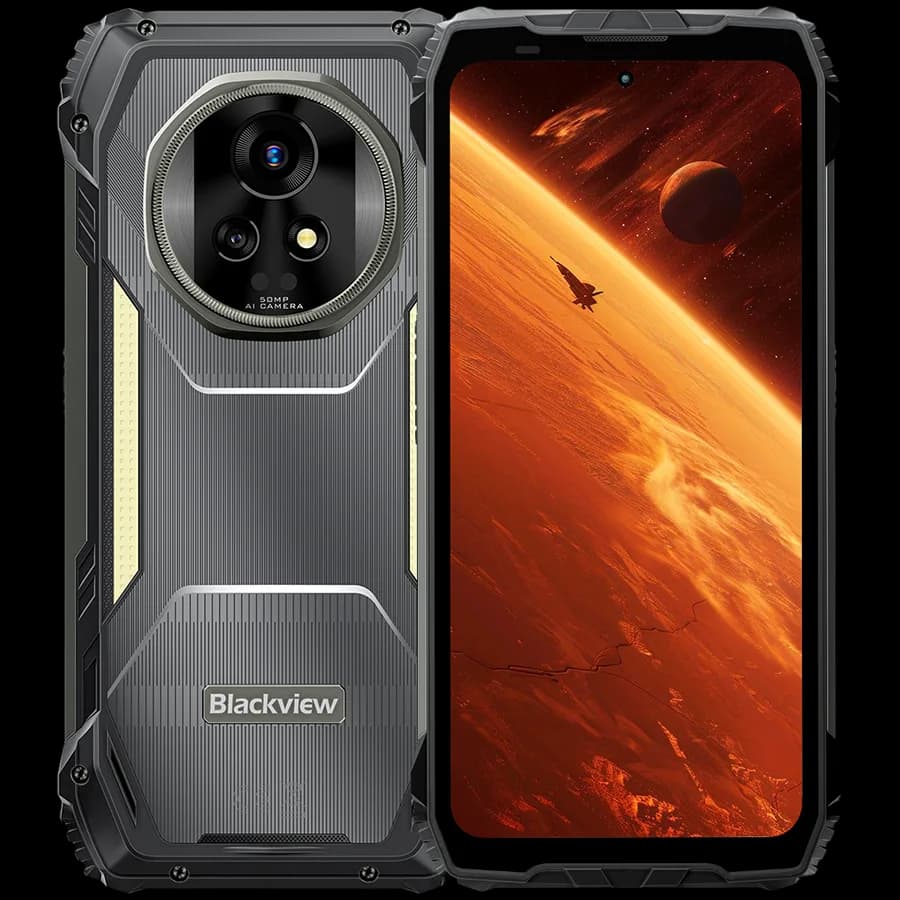 Blackview XPLORE 2 Rugged Phone 6.73 inch AMOLED 3200x1440 120Hz 12/256Gb MT 8300 Octa-Core 3.35GHz 50MP Front 50+20MP Rear Cam Night Vision, 20000mAh,Black "BVXPLORE2_BK12_EU"