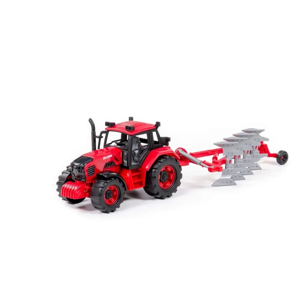 Tractor cu plug, 44,5x11.5x14.7 cm, Polesie — miniatură