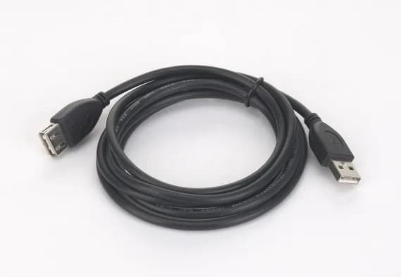 CABLU USB GEMBIRD prelungitor, USB 2.0 (T) la USB 2.0 (M), 3m, conectori auriti, negru, "CCP-USB2-AMAF-10"