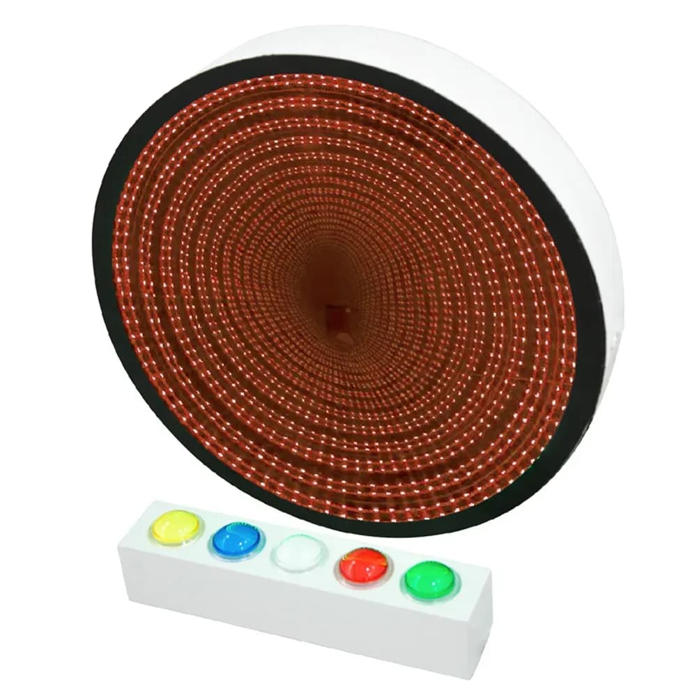 Oglindă infinită 60cm cu butoane mari pe telecomandă — miniatură