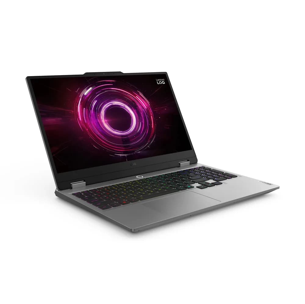 Gaming 15.6 LOQ 15AHP10, FHD IPS 144Hz G-Sync, Procesor AMD RyzenTM 5 220 (16M Cache, up to 4.9 GHz), 24GB DDR5, 512GB SSD, GeForce RTX 5050 8GB, No OS, Luna Grey "83JG00EQRM" — miniatură