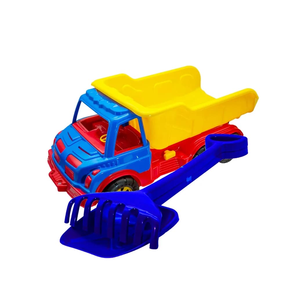 Camion 60 cm, cu lopata + grebla - ROBENTOYS — miniatură