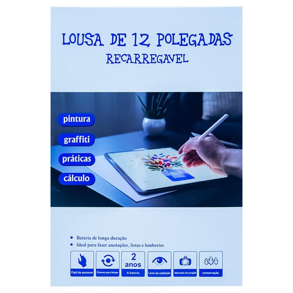 Tablita pentru scris, LCD, 12 inch, reincarcabila — miniatură