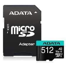 Card memorie 512GB Premier Pro MICROSDXC, R/W up to 100/80 MB/s, with Adapter "AUSDX512GUI3V30SA2-RA1"