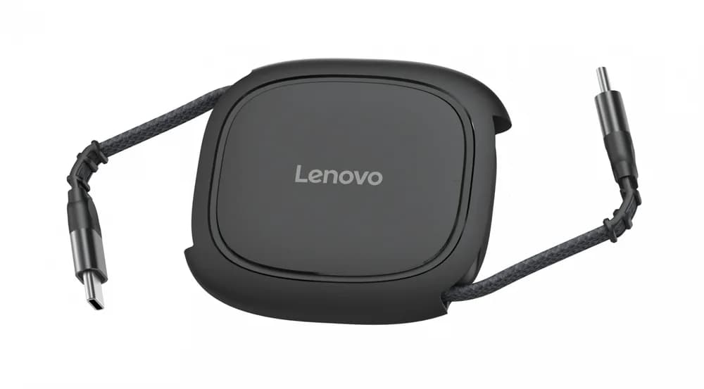 Cablu Lenovo 240W USB-C Retractable; Greutate: 0.07kg; Dimensiuni: 120 mm x 100 mm x 30 mm; Culoare: Negru; Garantie: 1 an — miniatură