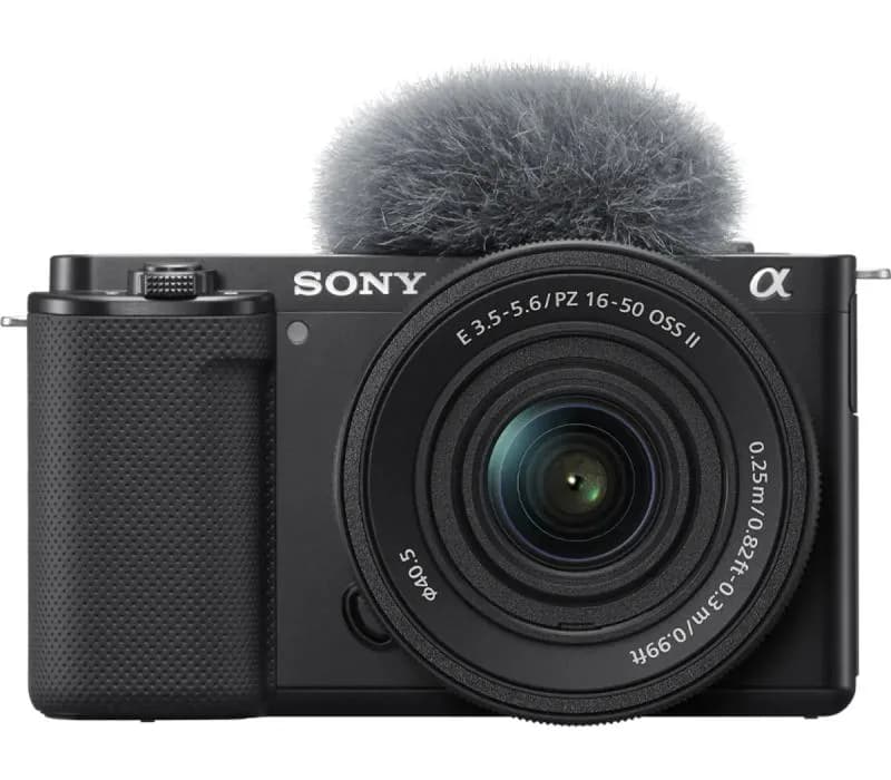 Aparat foto Mirrorless Sony Alpha ZV-E10, 24.2MP, 4K, Negru + Obiectiv 16-50mm mk2